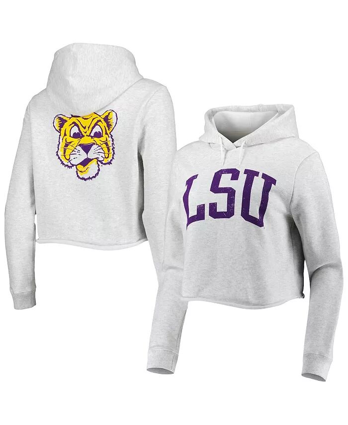 

Женская укороченная толстовка с капюшоном Ash Lsu Tigers 2-Hit 1636 League Collegiate Wear