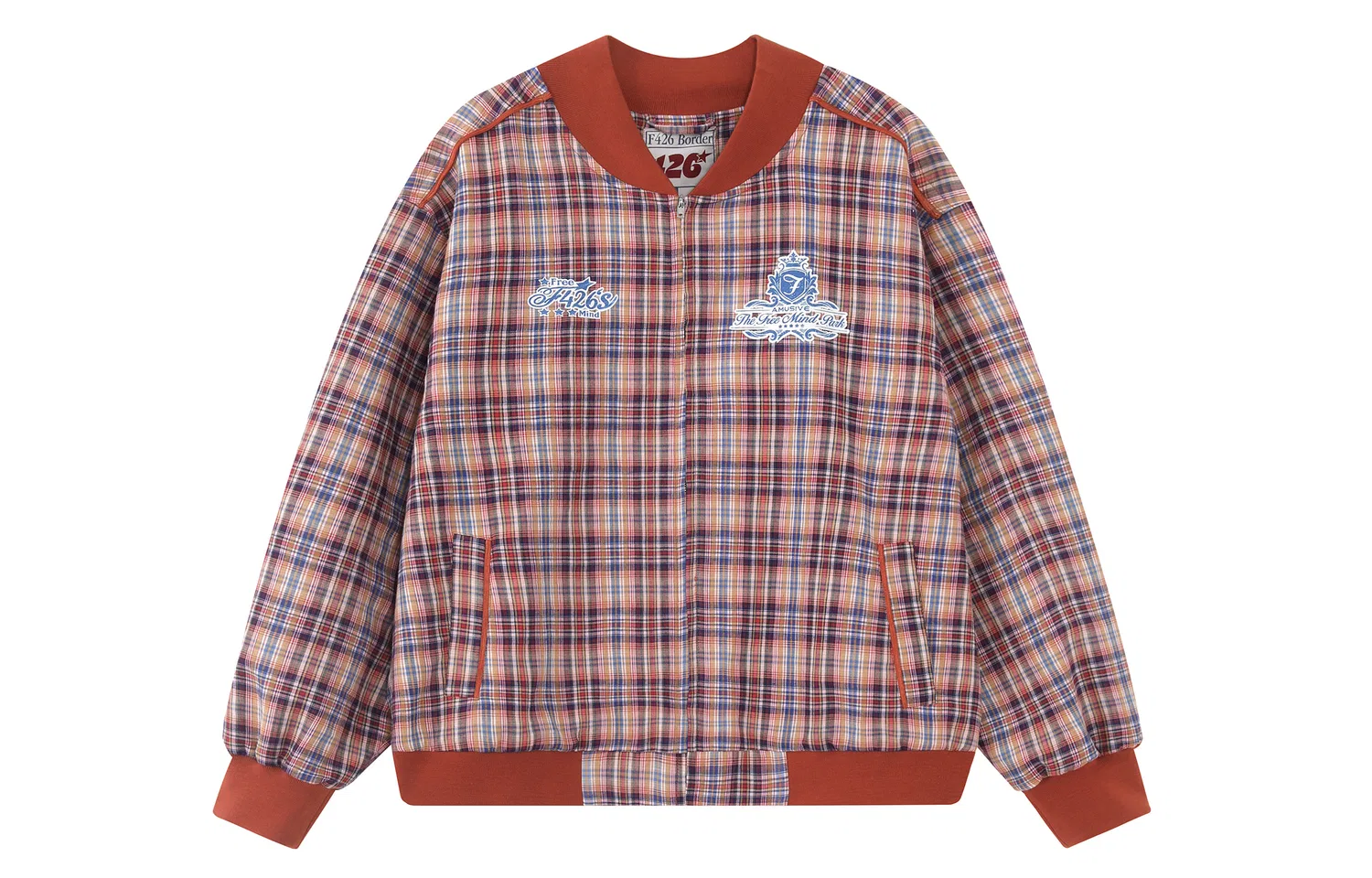 Детская куртка-бейсболка с воротником Unisex Baseball Collar Moderate, F426, Orange Red
