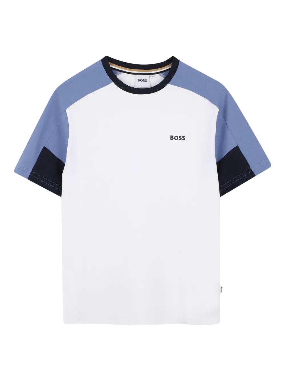 

Комплект из топа и шортов в стиле колор-блок Boss Kidswear, белый