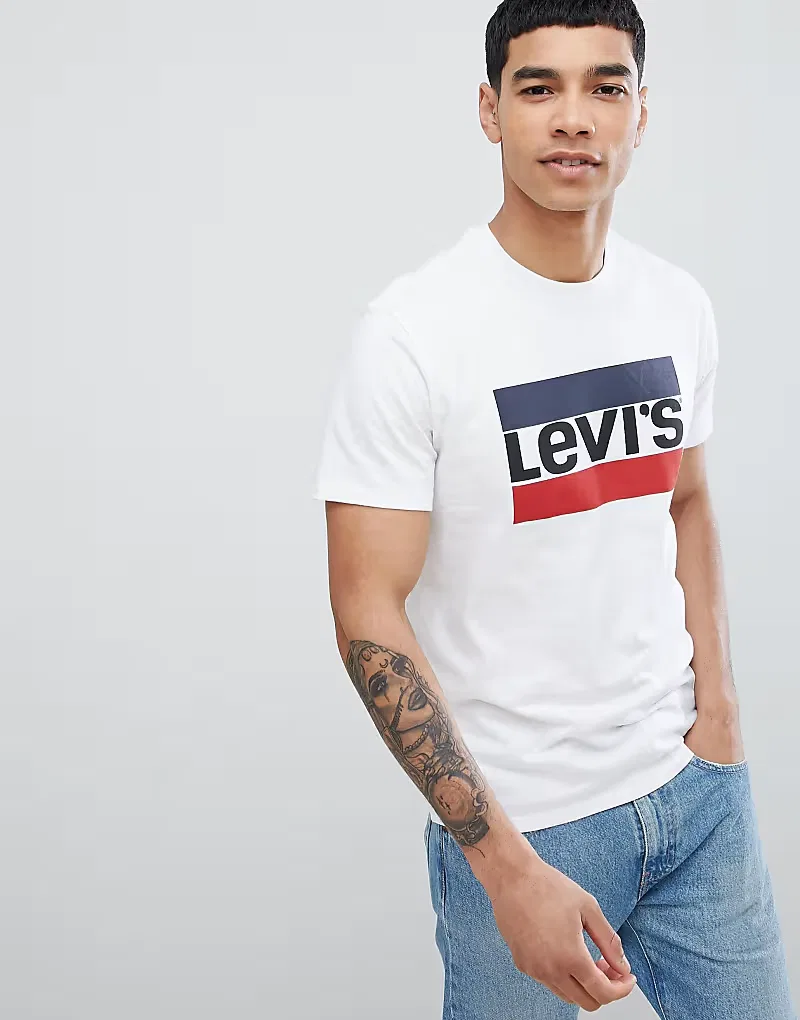 Футболка с логотипом sportswear Levi's, белый