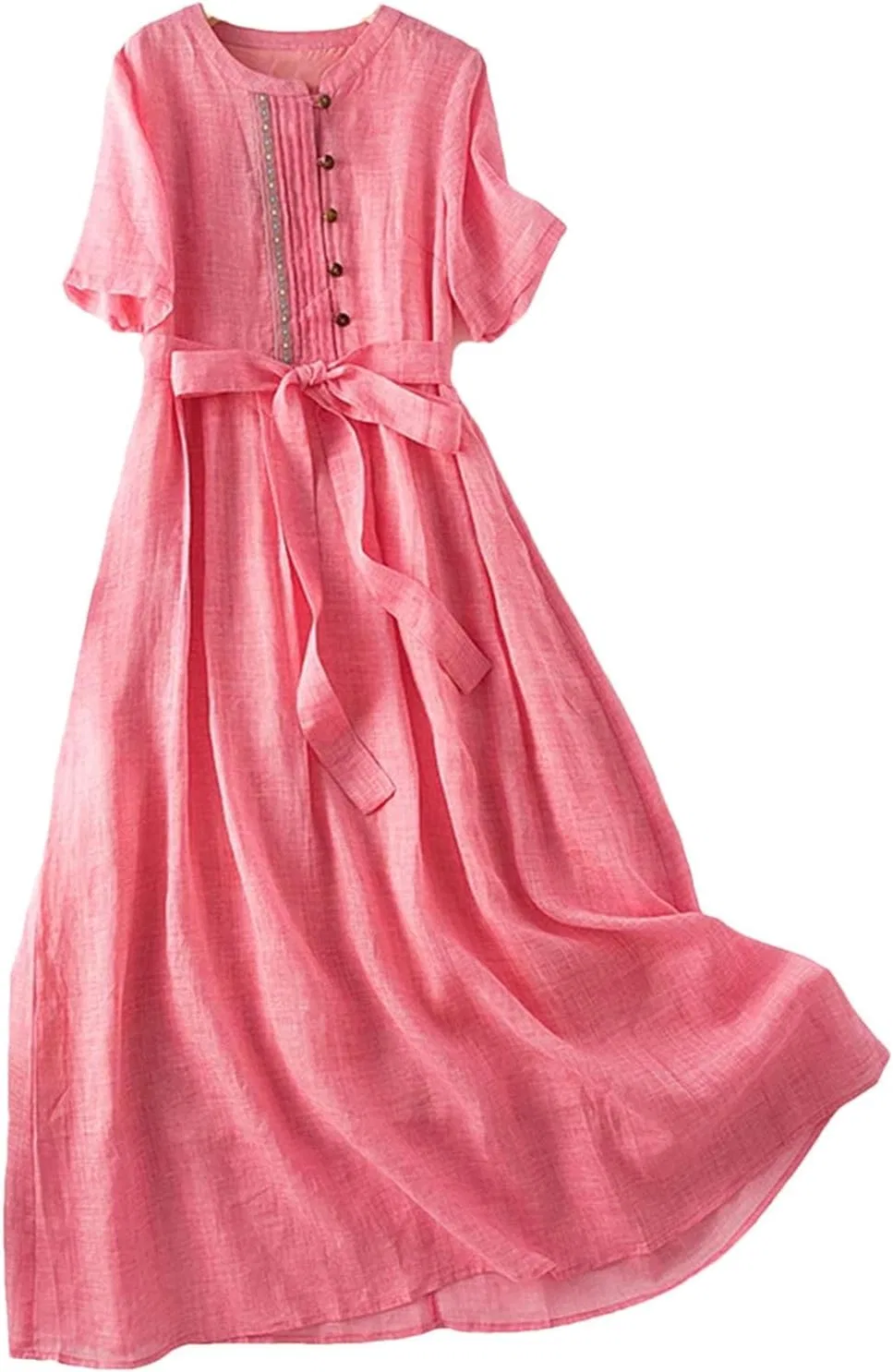 Женское платье миди свободное A-line, Red