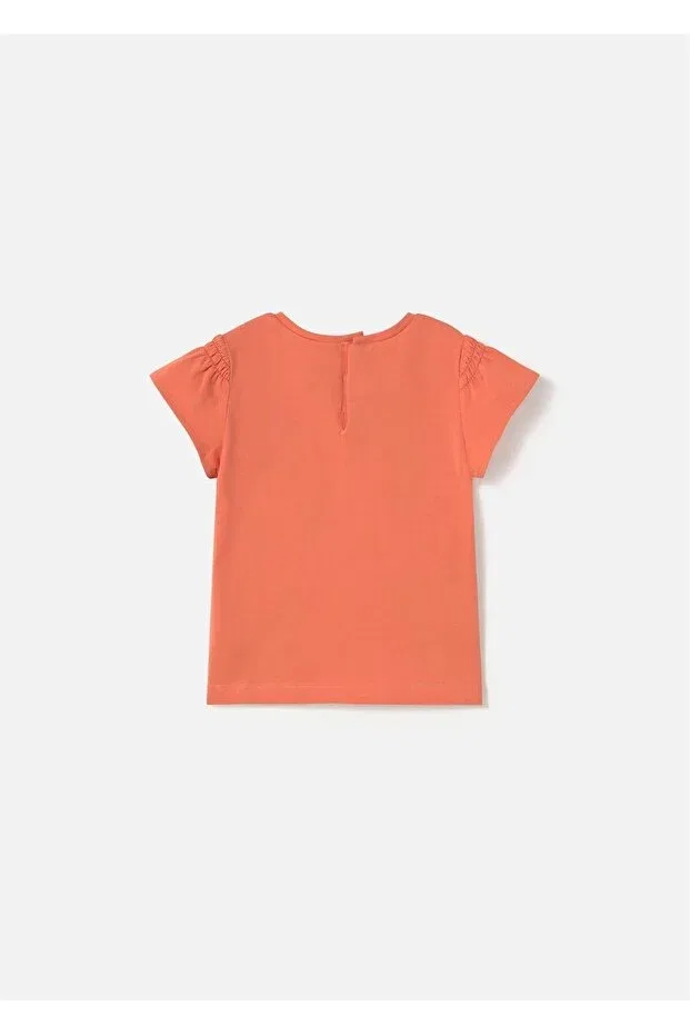 Детская футболка для девочек хлопковая Orange 1049 Mayoral, Orange — фото 2