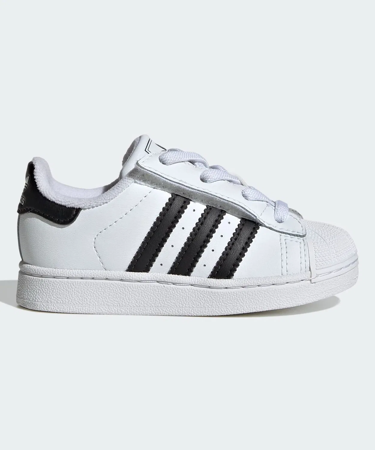 Детские кроссовки с липучкой Superstar II Comfort Closure Elastic Lace Adidas, Белый