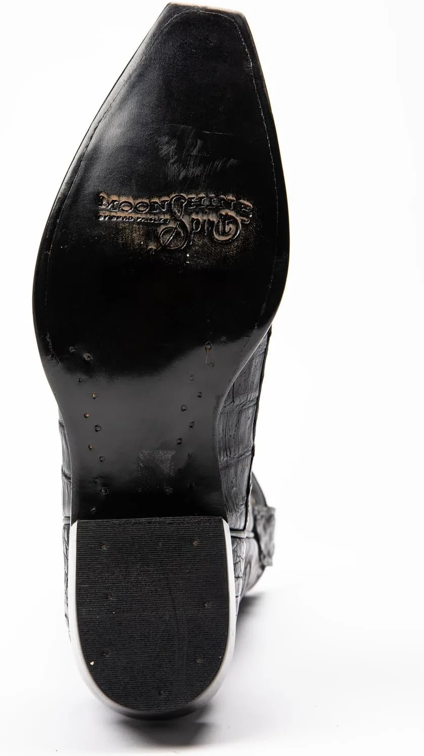 

Мужские вестерн-сапоги Rock City Fuscus Caiman с заостренным носком - Bbme601 Moonshine Spirit, черный