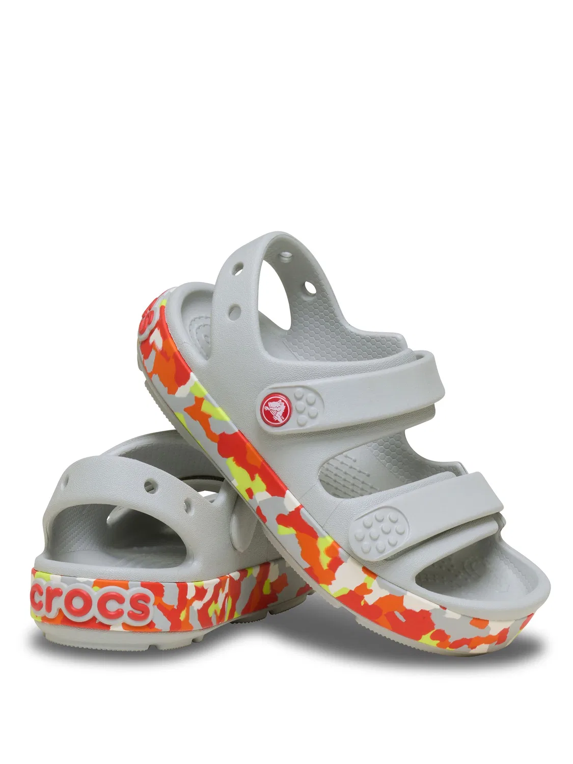 Сандалии Crocs Crocband Cruiser Glow Confetti, серые — фото 3