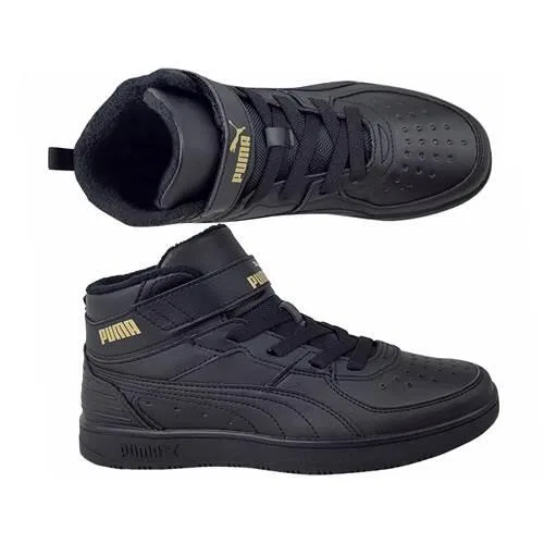 Детские высокие кроссовки Rebound Rugged V PS Puma, Schwarz — фото 3