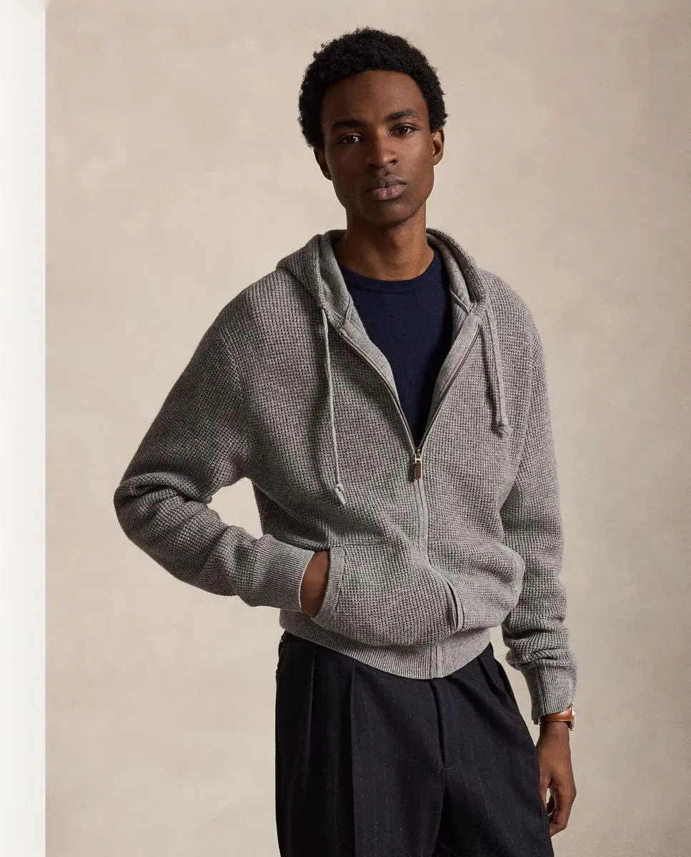 Кардиган из шерсти, Cárdigan, Polo Ralph Lauren, серый