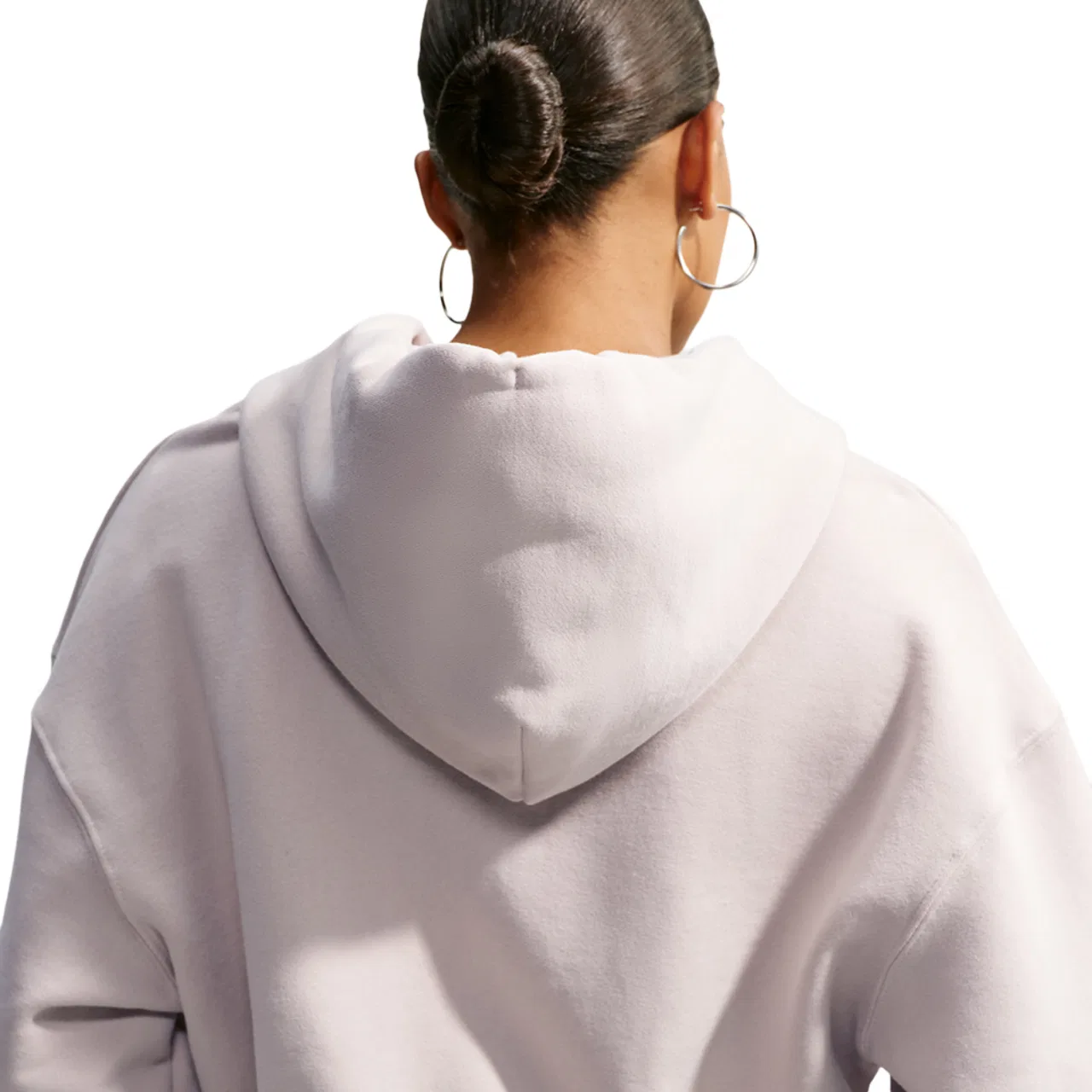 Женский худи из футера с капюшоном, на молнии, укороченный, Nike Studio Fleece, Nike, Cream Ii/Sail — фото 2