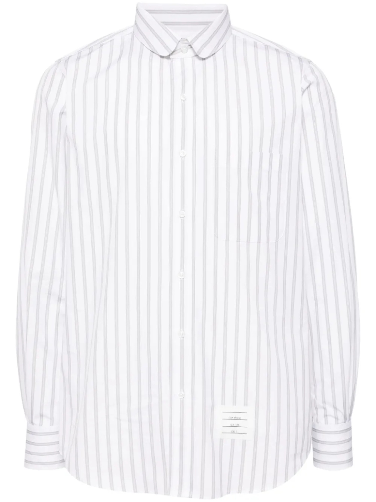 

Укороченные брюки с полосками 4-Bar Thom Browne, белый