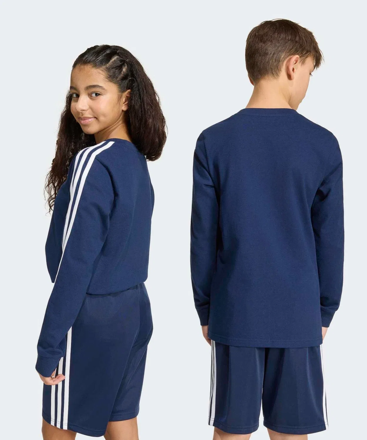 Детская футболка с длинным рукавомAdidas Originals, Синий — фото 2