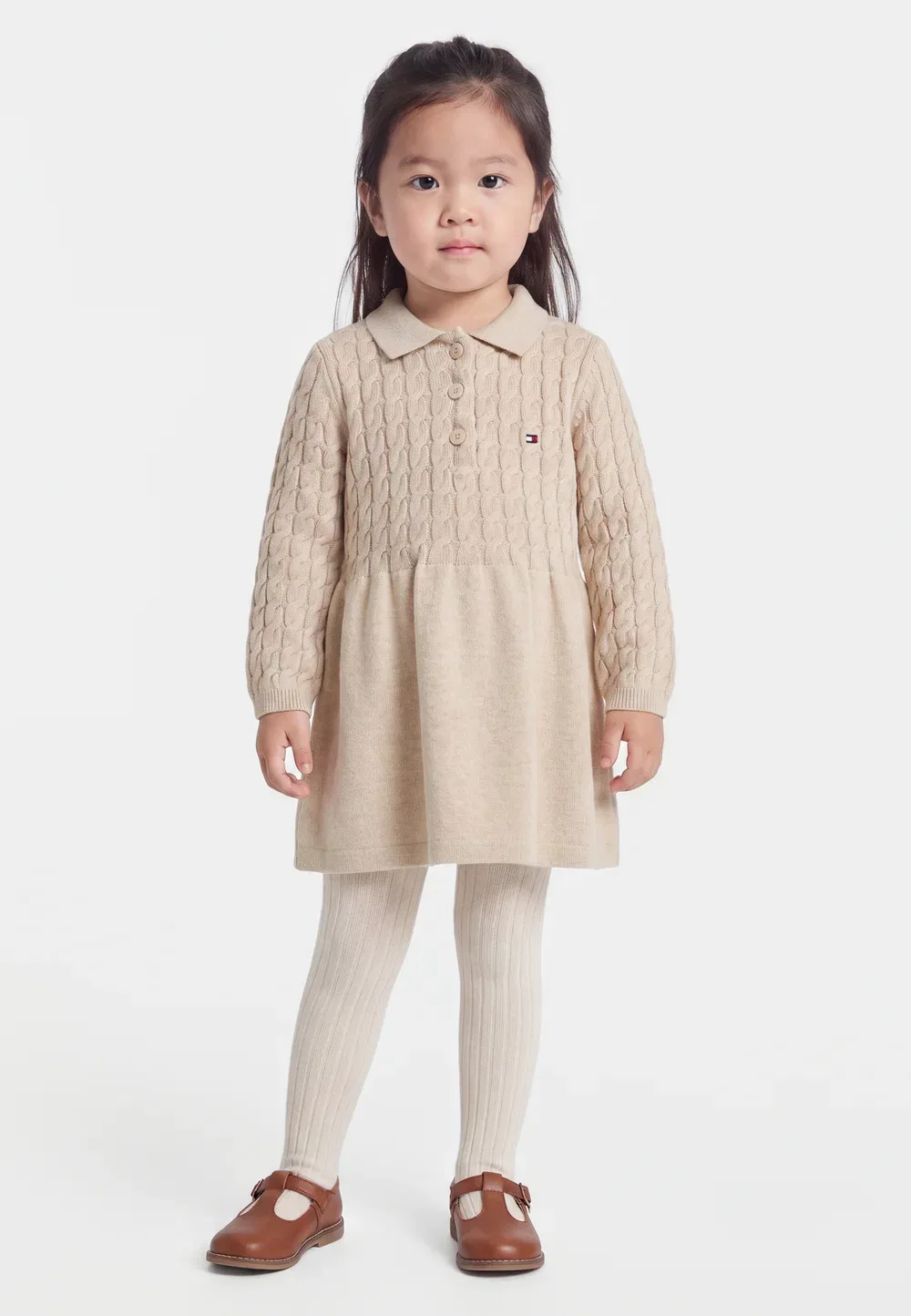 Платье-Свитер крупной вязки - платье-джемпер Tommy Hilfiger, Gentle Gold Heather