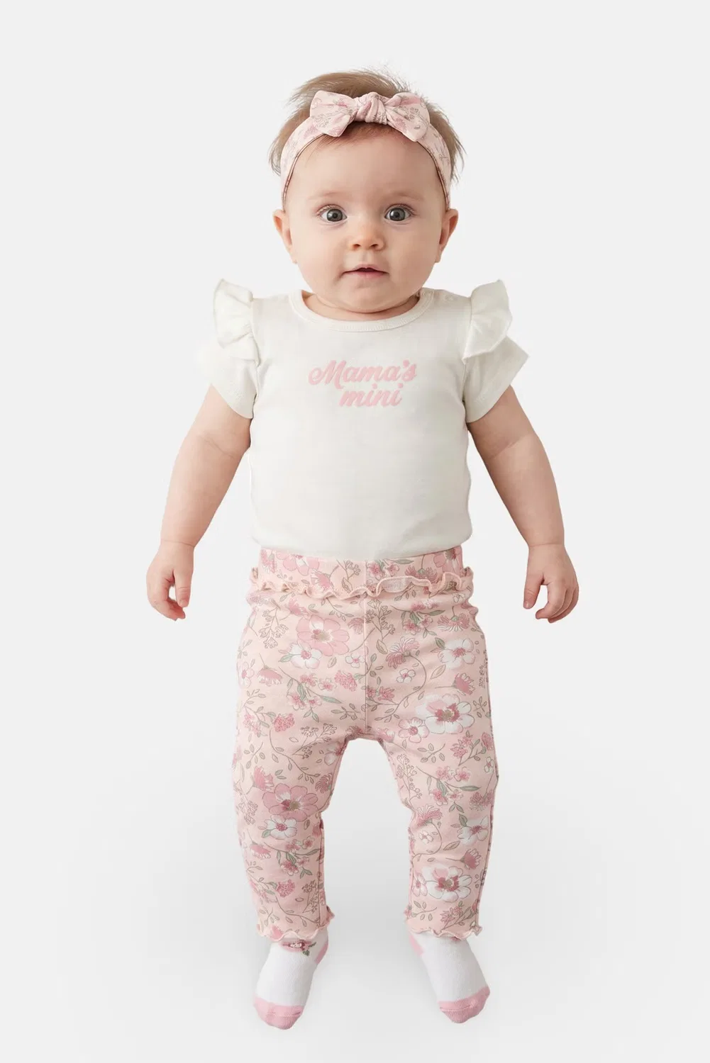 Комплект боди и штанов с принтом 4 предмета Baby Essentials, разноцветный
