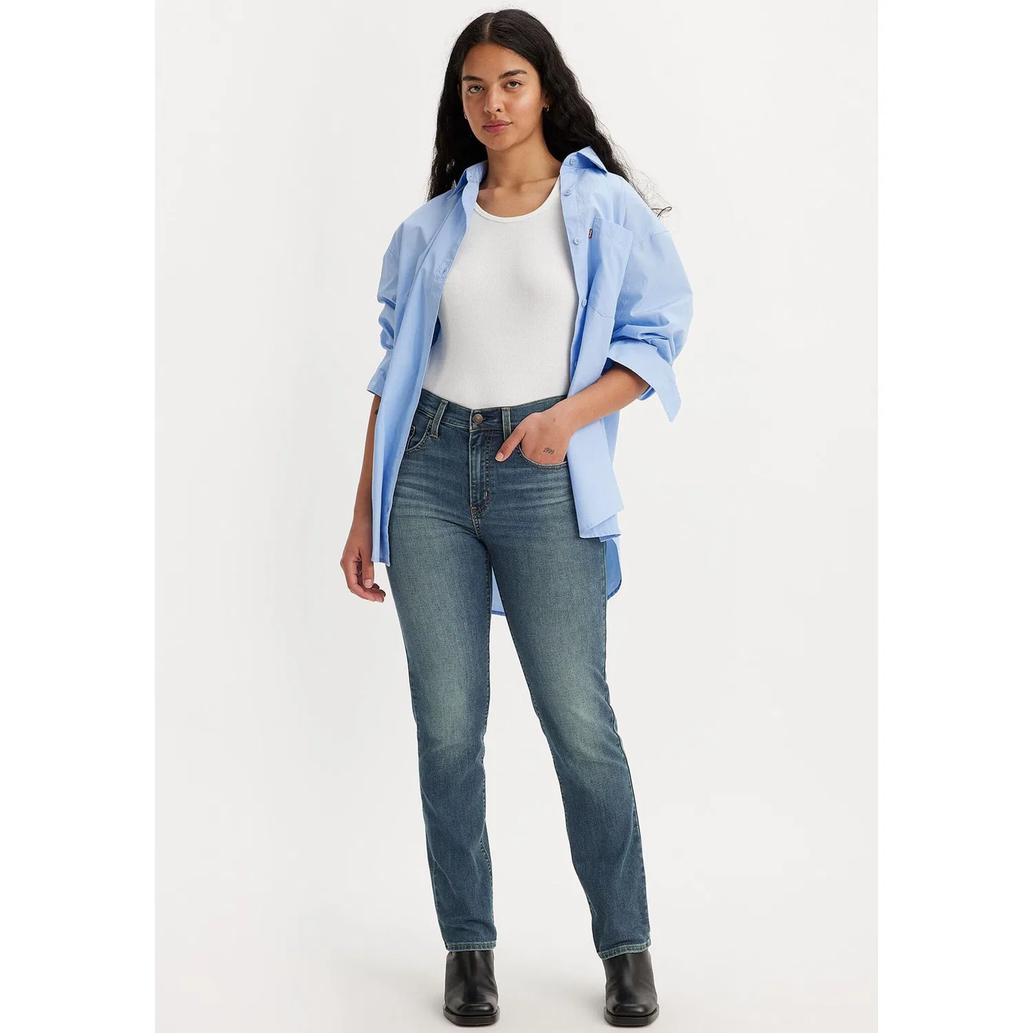 Женские джинсы straight fit 724 High Rise Straight Levi's, Tore It Up No Dx T2