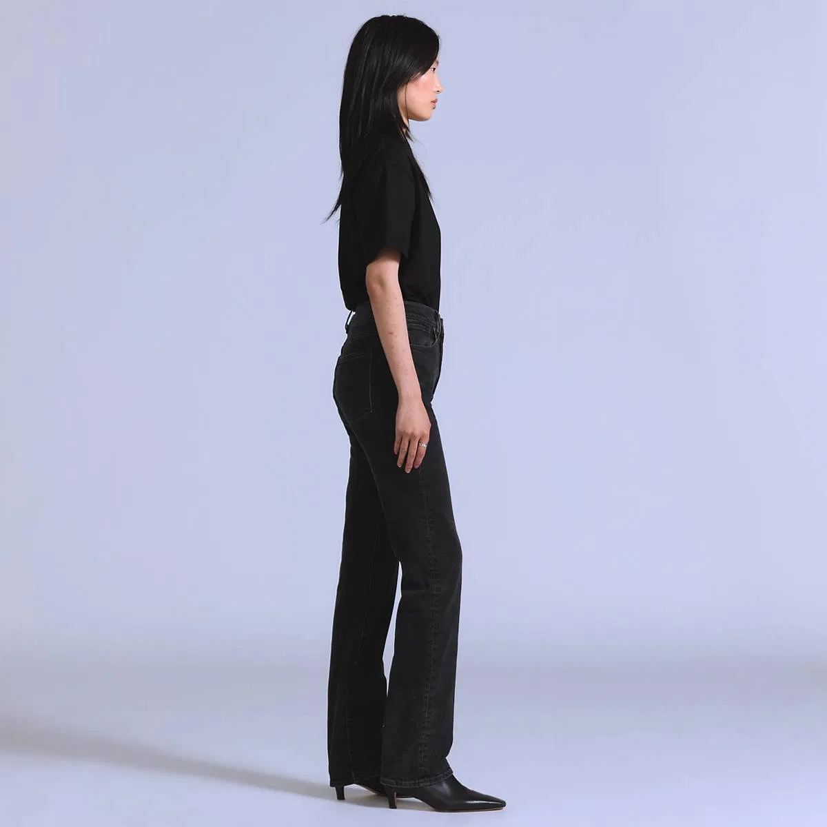 Женские узкие джинсы Levi's, Whisper Black - Black — фото 4