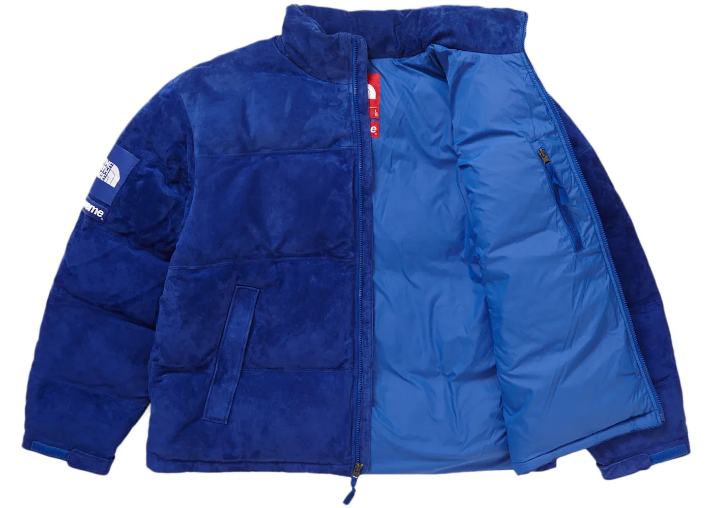 Мужская куртка из замши с принтом Jacket Supreme, Blue — фото 2