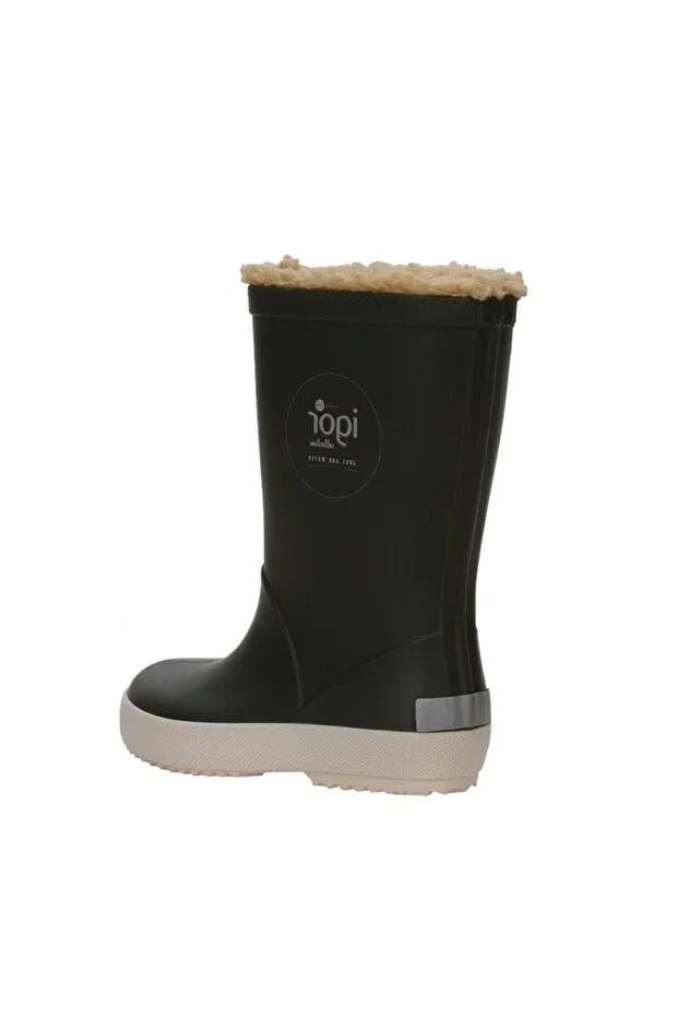 Детские ботинки для девочек с принтом Splash nautico w10207 furry children's boots Igor, Haki — фото 3