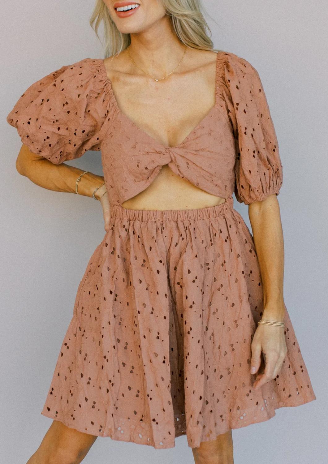 

Мини-платье Britt в цвете розовато-лиловый By Together