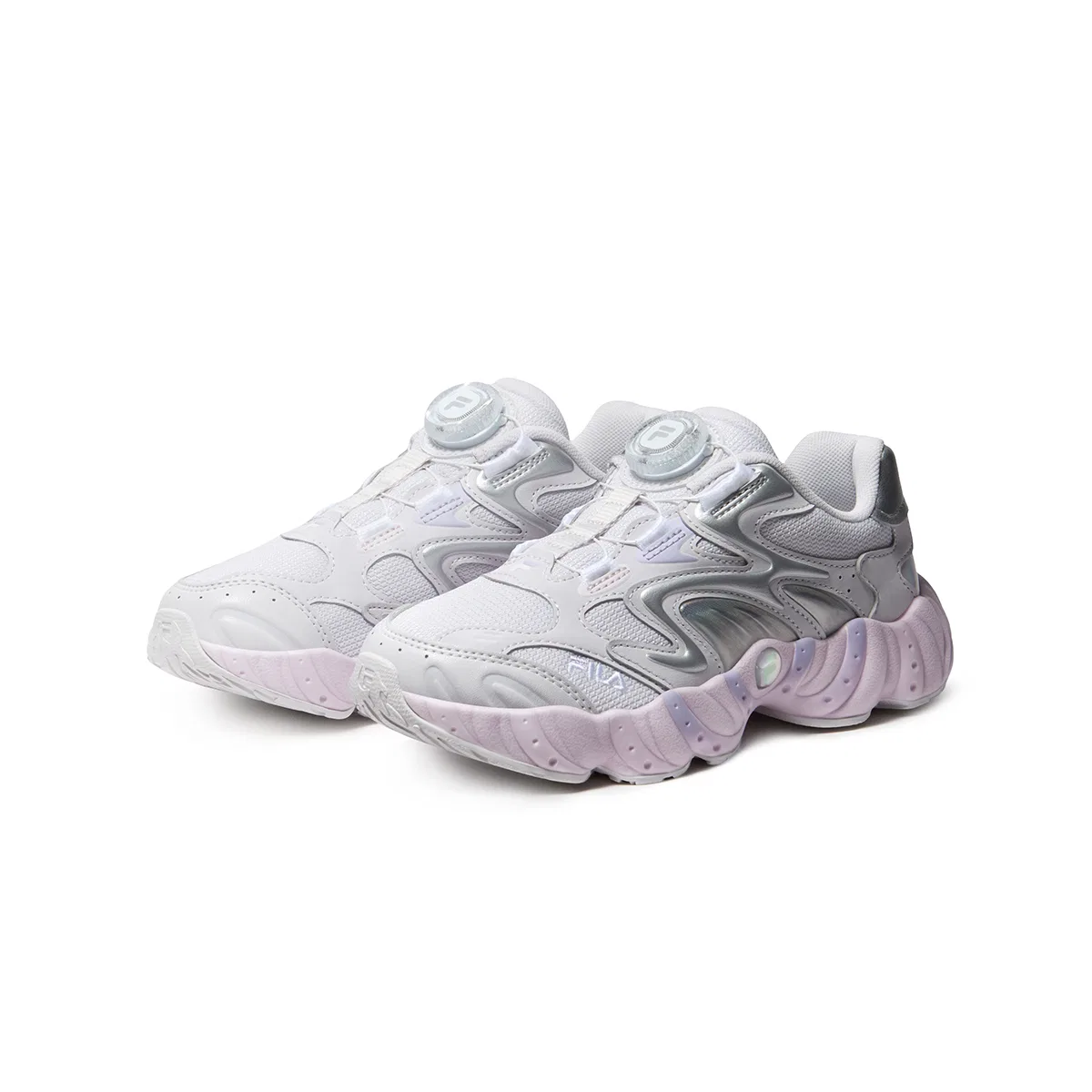 Детские кроссовки с шнуровкой FILA KIDS, Lilac/Stonecrop Purple — фото 4