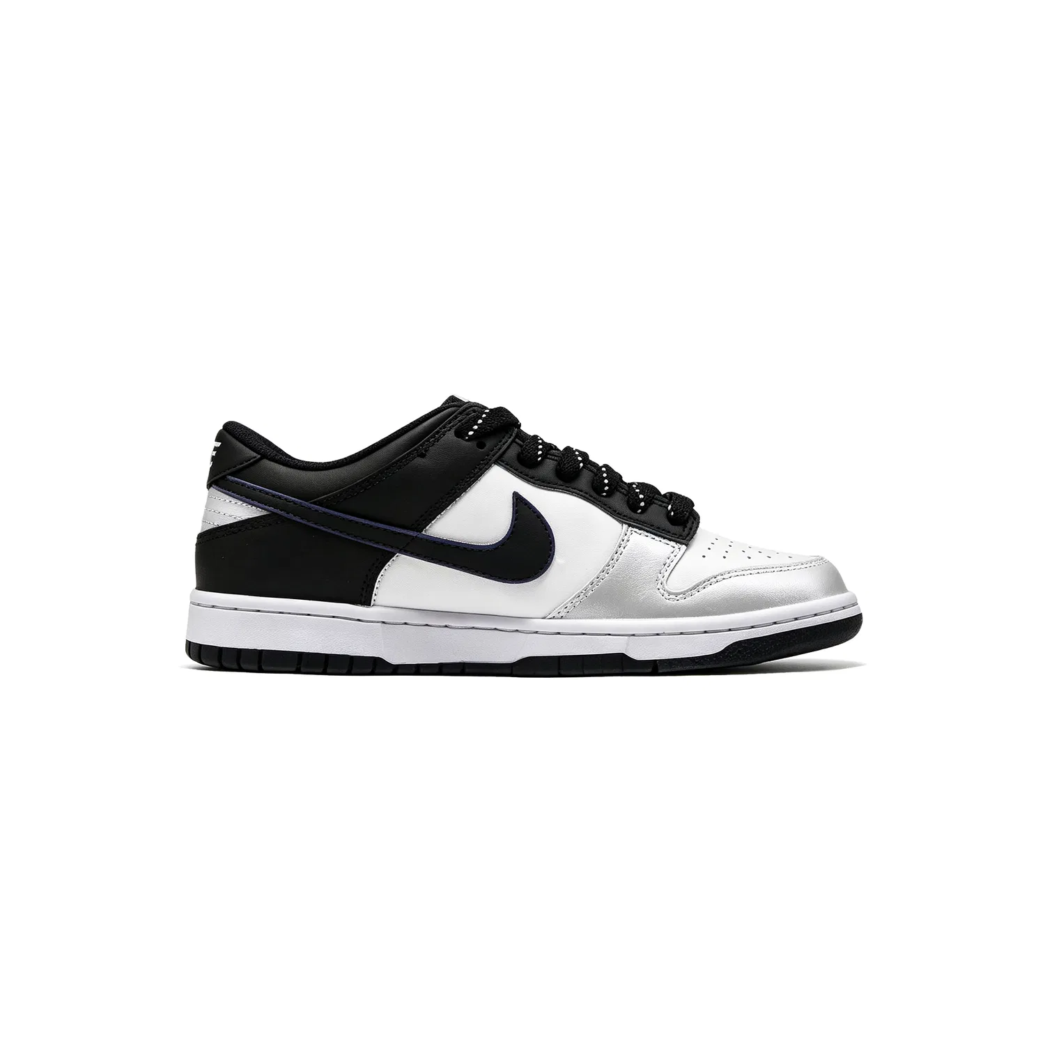 Детские кроссовки для скейтбординга с принтом Nike Dunk Black Silver — фото 3