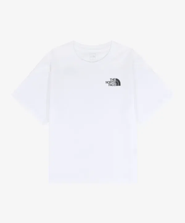 Футболка с коротким рукавом, детская, The North Face Kids, белый — фото 2
