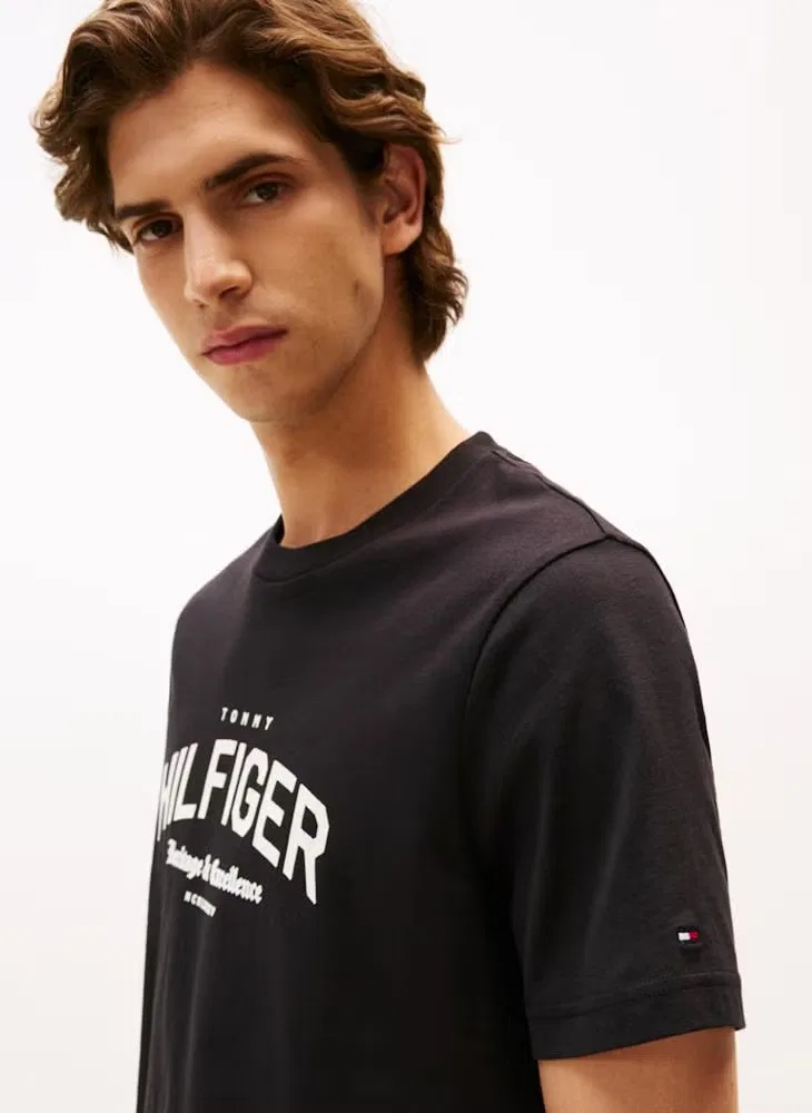 Футболка с принтом Graphic crew neck Tommy Hilfiger, черный — фото 3