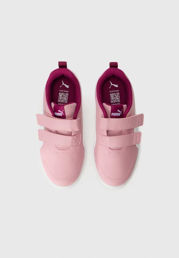 Кроссовки с защитой от холода Courtflex Puma Poised Pink, White, Berry, белый/розовый — фото 4