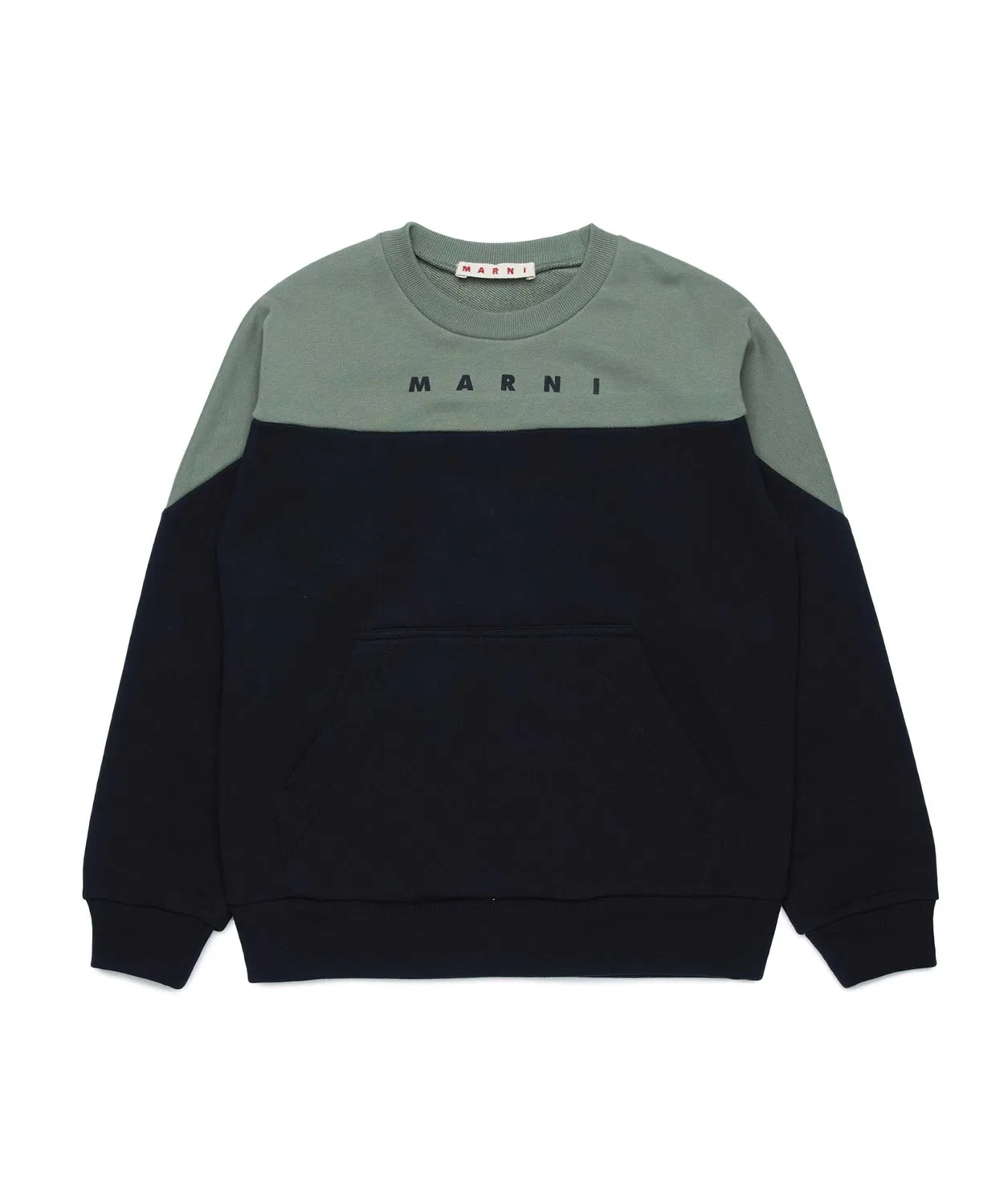 Детский свитшот с длинным рукавомColor Block MARNI, Black