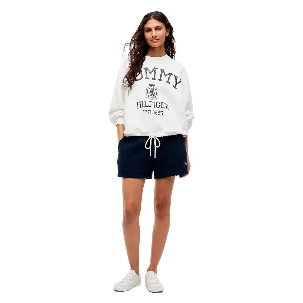 Женский свитшот с принтом Tommy hilfiger, White — фото 4