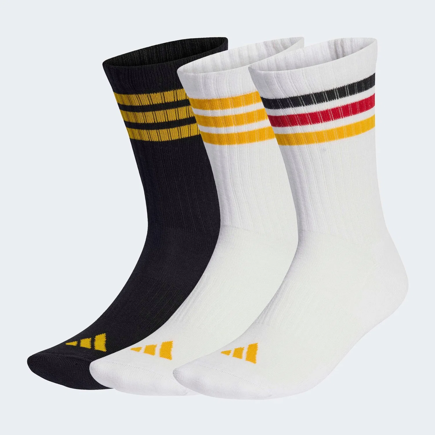 Женские носки с мягкой подкладкой и поддержкой свода стопы Adidas Performance, White/Black/Collegiate Gold