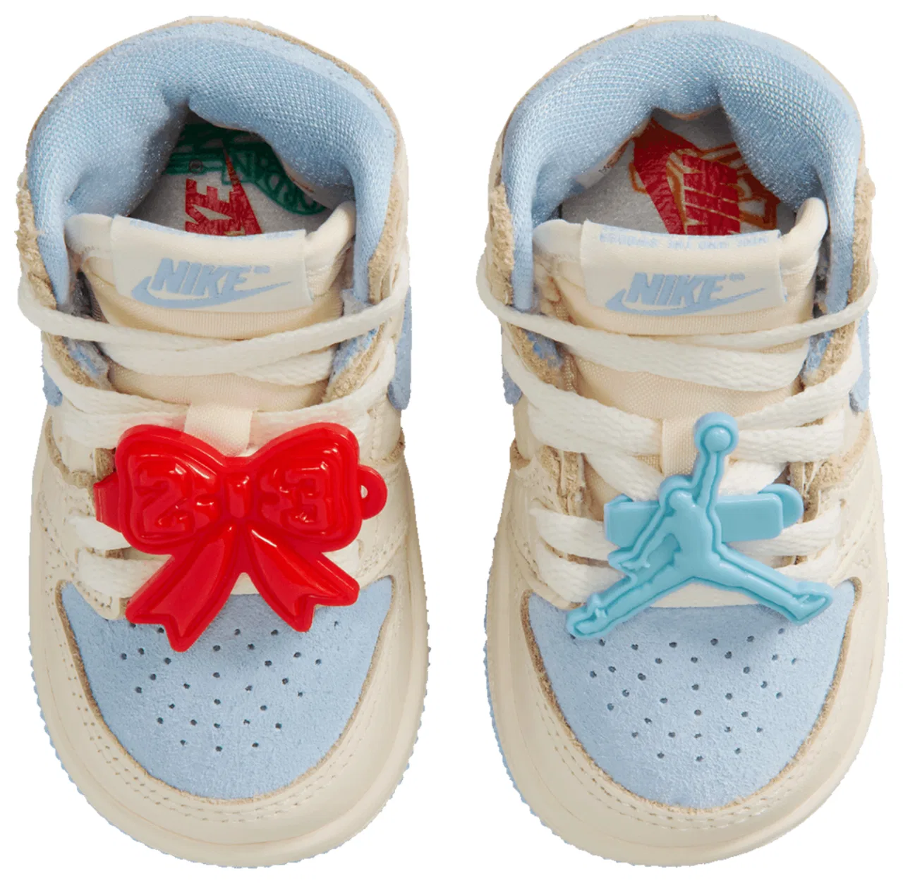 Кроссовки для малышей Jordan Retro 1 HI OG Remastered, цвет Pale Ivory/Psychic Blue/Coconut Milk — фото 4