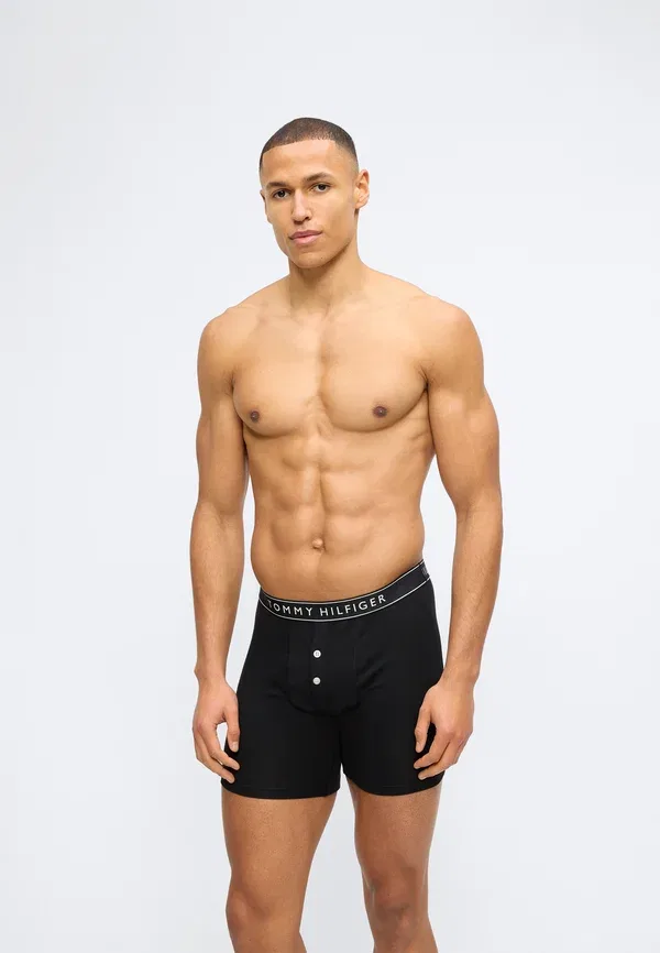 Боксеры из хлопка и эластана 2-pack Essential Boxer Briefs Tommy Hilfiger, черный — фото 2