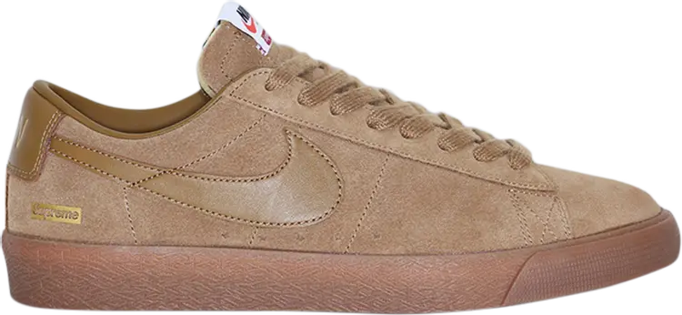 

Кроссовки Nike Supreme x SB Blazer Low GT 'Golden Beige', коричневый