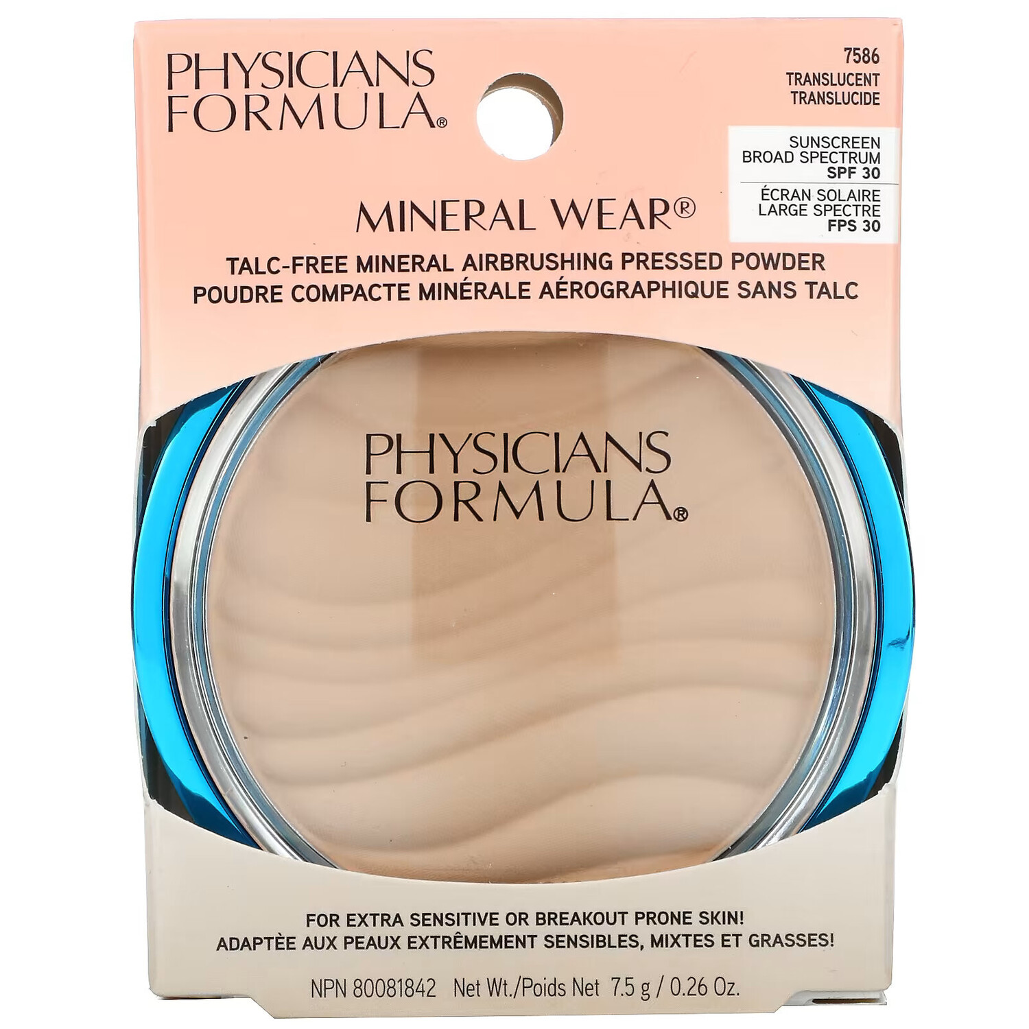Physicians Formula, Mineral Wear, прессованная пудра с эффектом ретуши, SPF 30, полупрозрачная, 7,5 г (0,26 унции) — фото 3