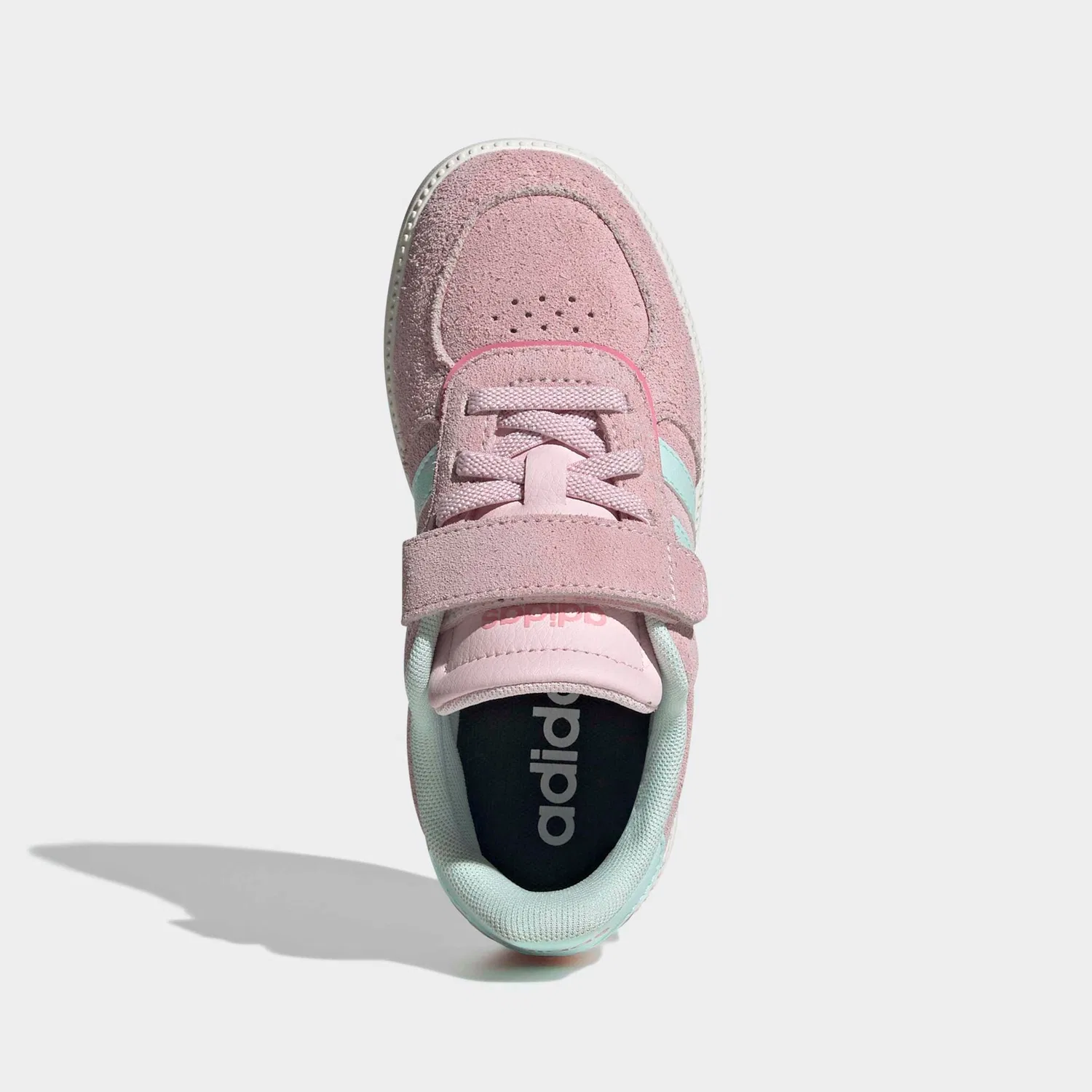 Детские кроссовки с тремя полосками Adidas, Clear Pink/Halo Mint/Bliss Pink — фото 4