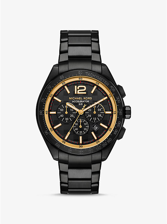 

Крупные часы Accelerator 2.0 черного цвета Michael Kors, черный