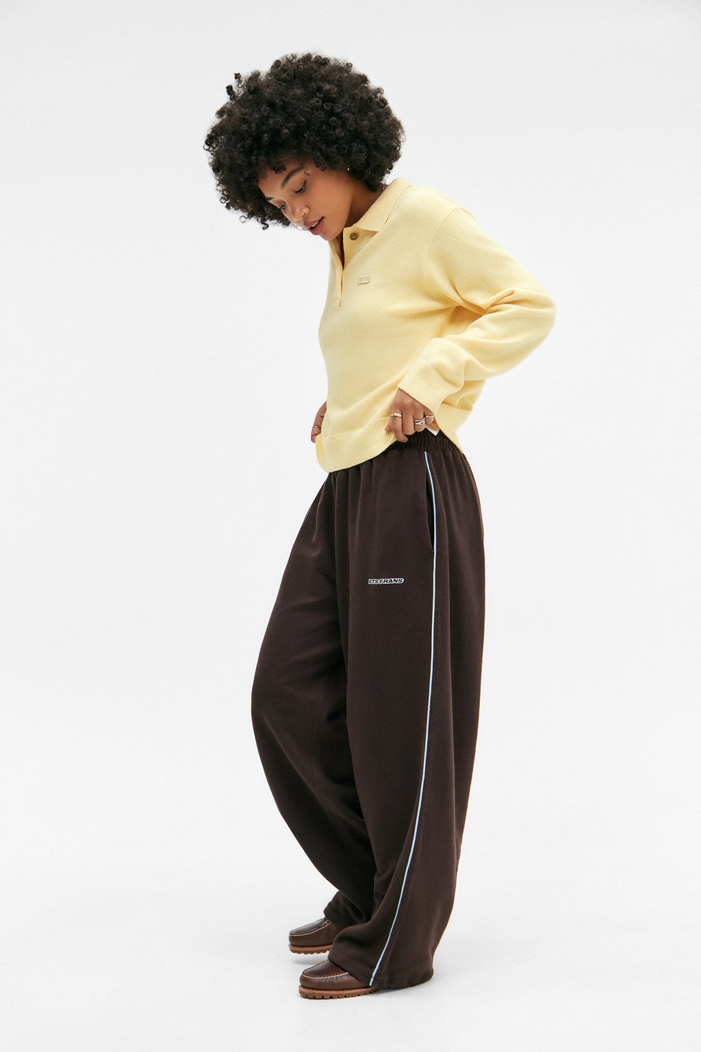 

Спортивные брюки HARRI WIDE LEG JOGGER UNISEX iets frans..., темно-коричневый