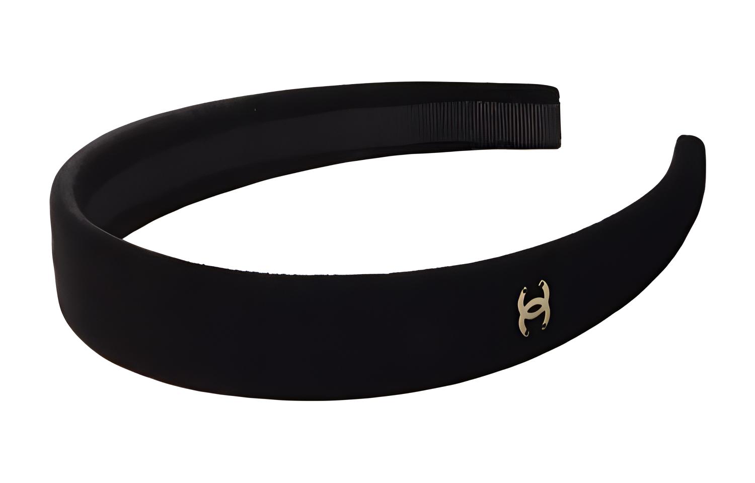 CHANEL Ободок Velvet Headbands Women's Black — фото 3