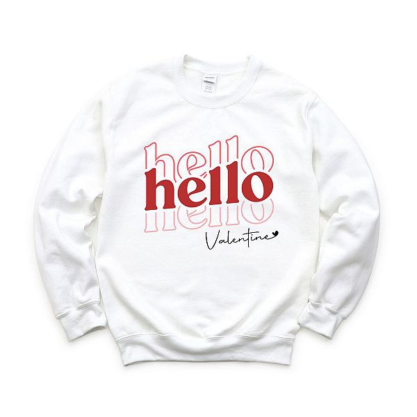 

Свитшот Hello Valentine Simply Sage Market, White
