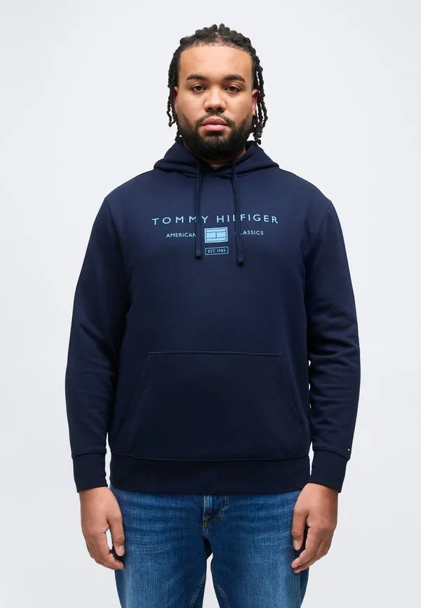 Толстовка с капюшоном и завязками из махровой ткани с логотипом plus Tommy Hilfiger, Desert Sky