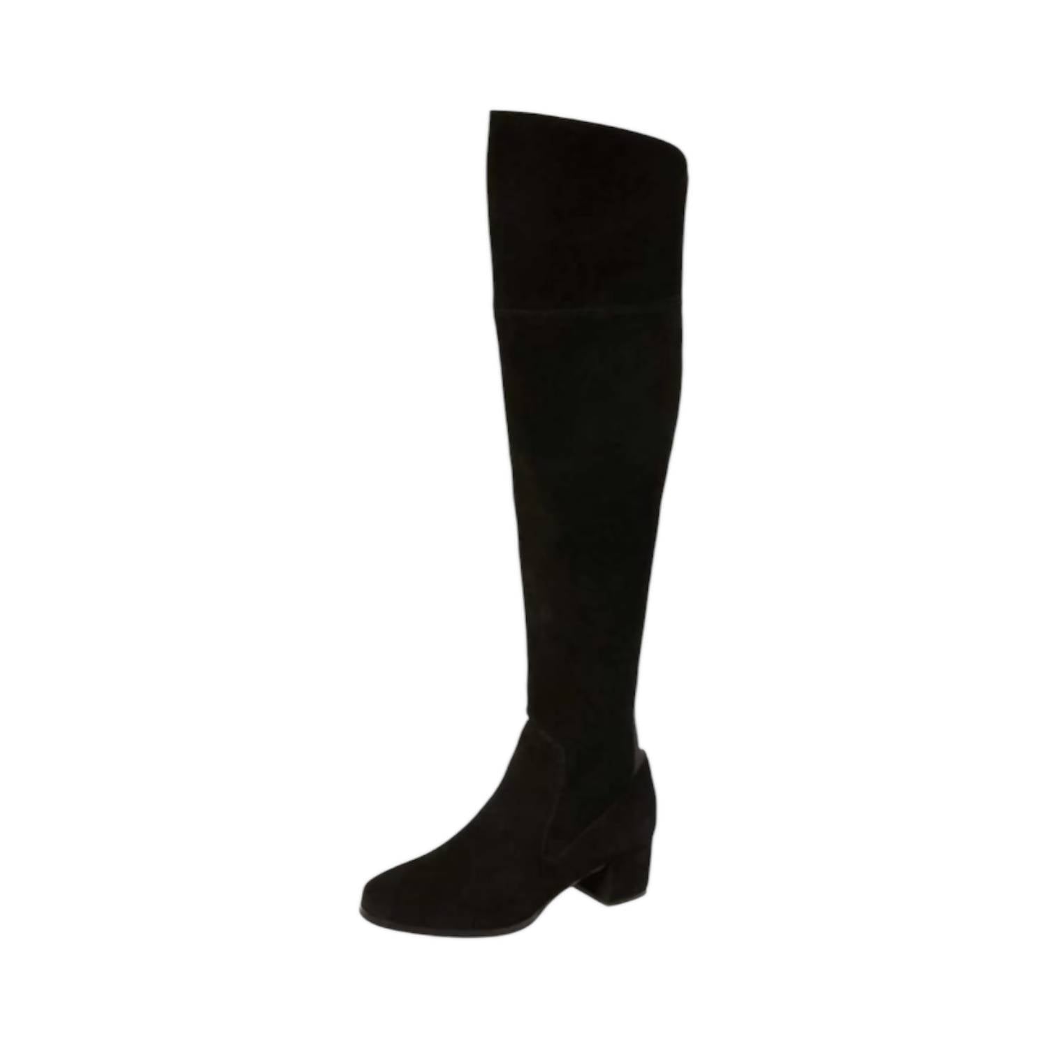 Женские ботинки Fame Boot из замши Split Suede черного цвета CHINESE LAUNDRY