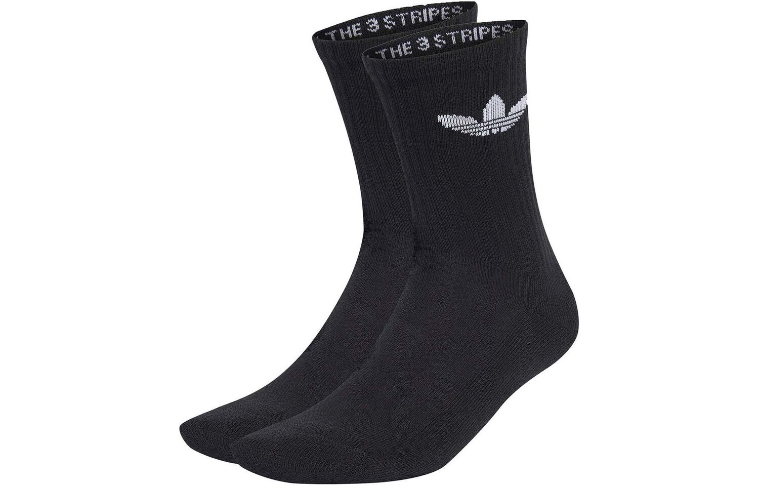 Носки Adidas Originals Trefoil Cushion Crew, черный — фото 2