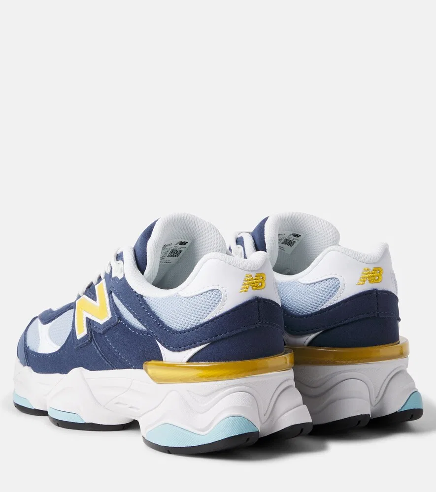 Кроссовки 9060 с замшевой отделкой New Balance Kids, синий — фото 3