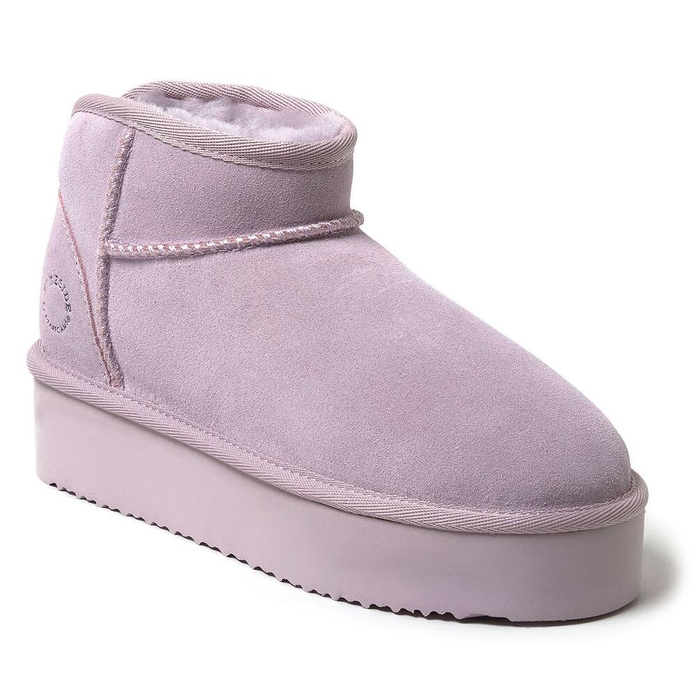 

Женские тапочки из овчины Fireside by Dearfoams Kingston на платформе, цвет Lilac