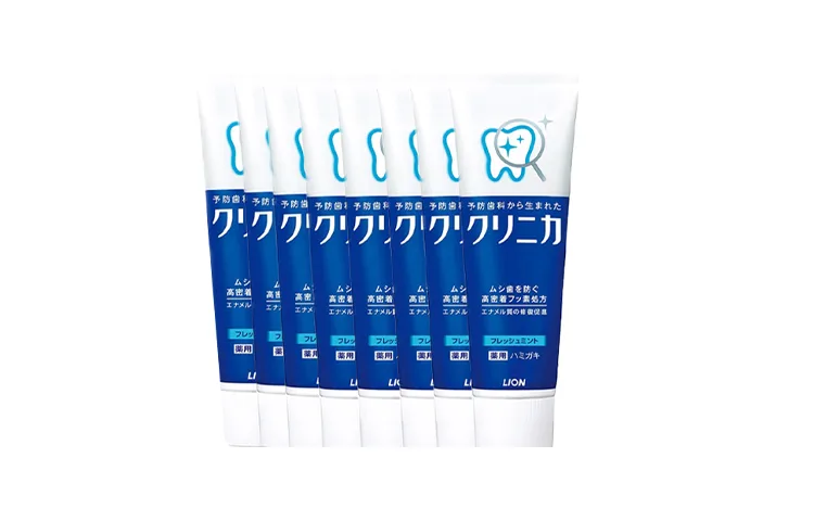 LION Зубная паста с ферментами для очищения и свежести дыхания 130 г*8, Mild mint 130g*3 sticks — фото 4