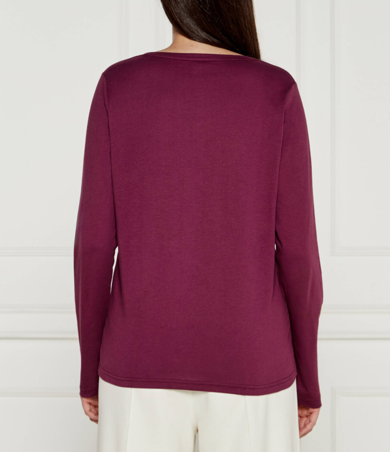 Блуза Tommy Hilfiger Slim Fit, бордо — фото 4