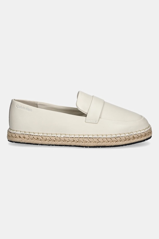 Кожаные эспадрильи Espadrille W/CK HW - LTH Calvin Klein, бежевый — фото 2