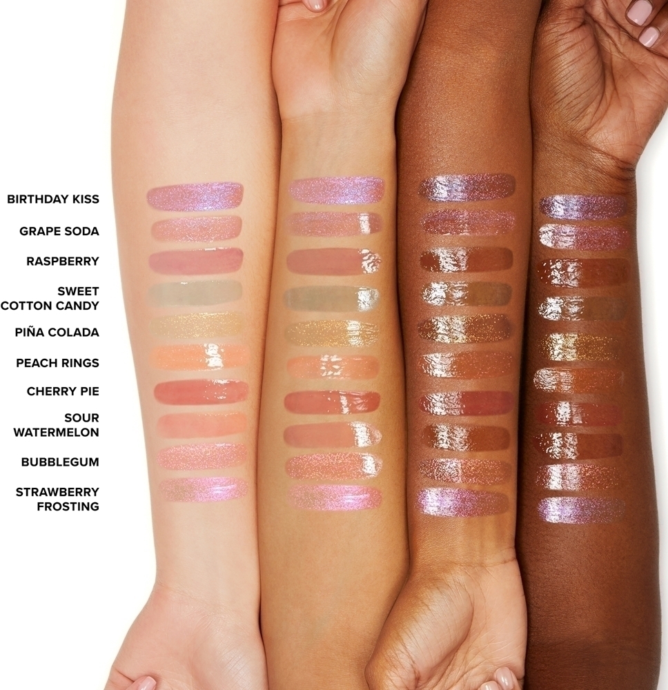 Блеск для губ Kissing Jelly с маслом, интенсивно увлажняющий Too Faced, atspalvis strawberry frosting 4,5 мл — фото 2