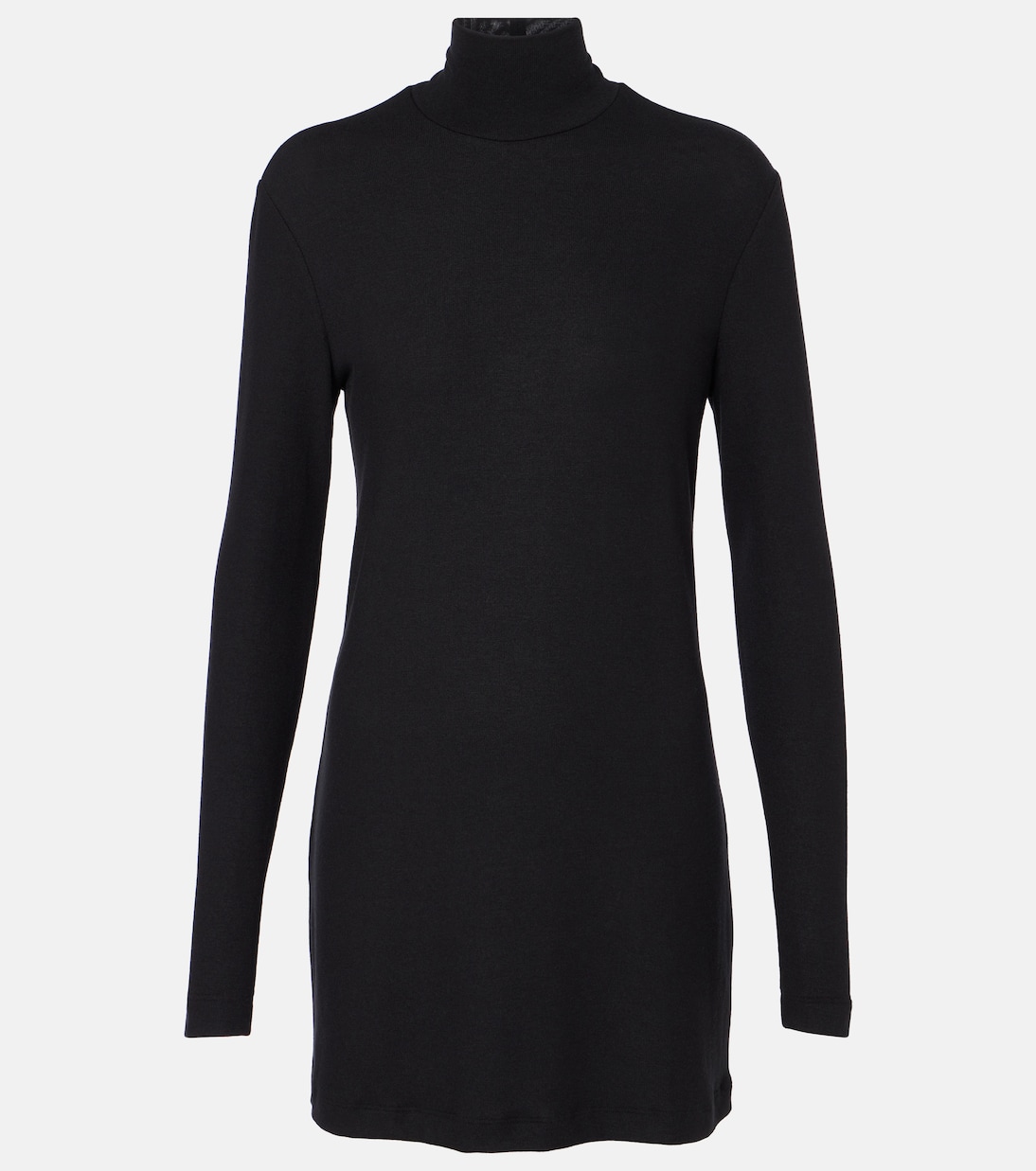 

Мини-платье с высоким воротом от Lauren Leset, черный