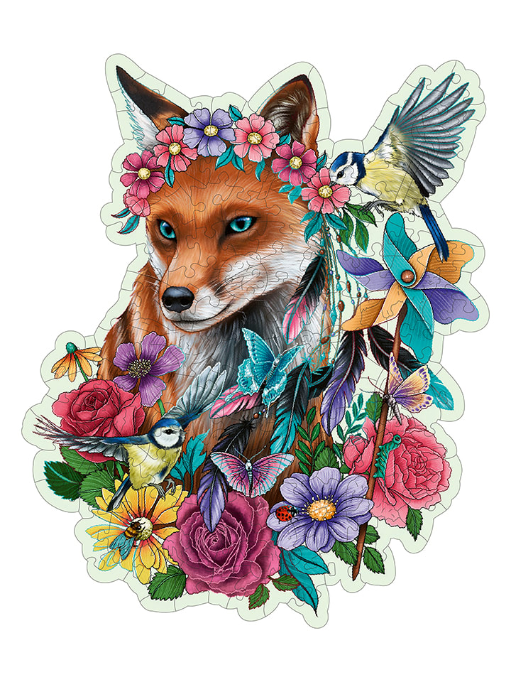 

Деревянный пазл из 150 деталей «Разноцветная лиса» - для детей от 10 лет и старше