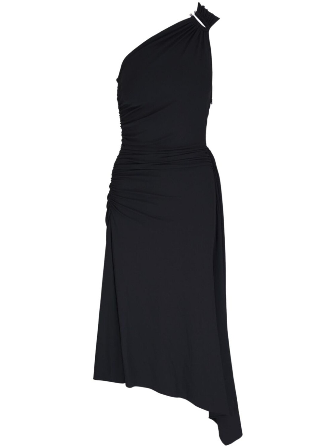 

Michael Kors платье миди на одно плечо с рюшами, черный